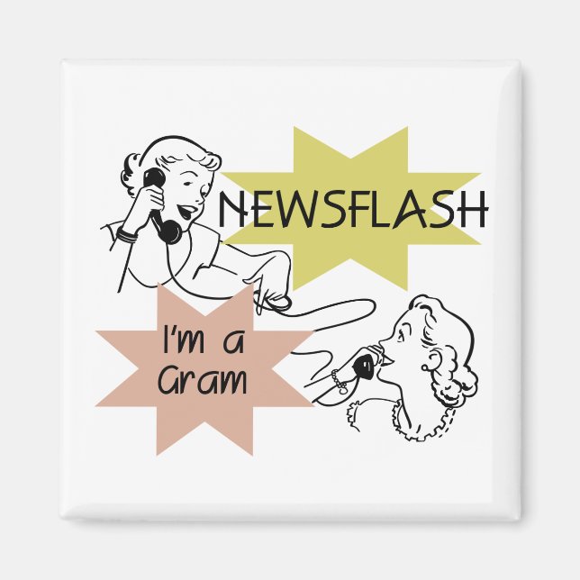 Kurznachricht bin ich ein Gramm-T - Shirts und Magnet (Vorne)
