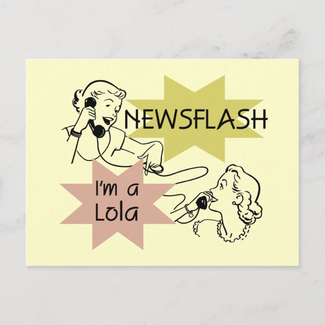 Kurznachricht bin ich ein Lola T - Shirts und Postkarte (Vorderseite)