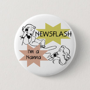 Kurznachricht bin ich ein Nanna T - Shirts und Button