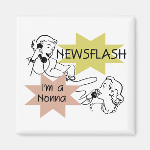 Kurznachricht bin ich ein Nonna T-Shirts und Magnet