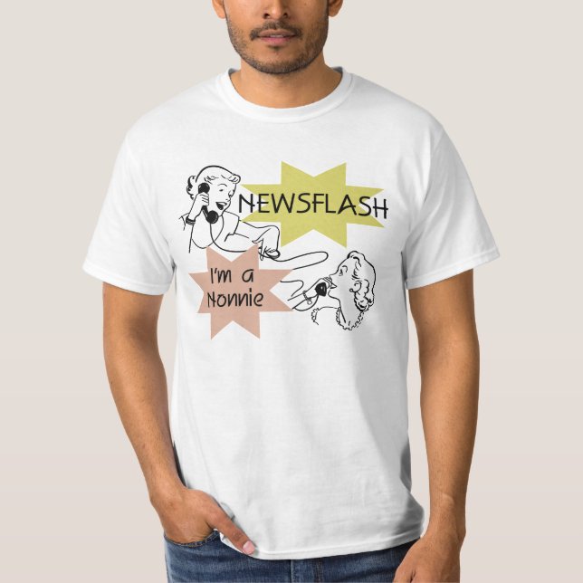 Kurznachricht bin ich ein Nonnie T-Shirts und (Vorderseite)