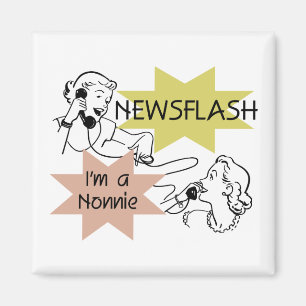 Kurznachricht bin ich ein Nonnie T-Shirts und Magnet