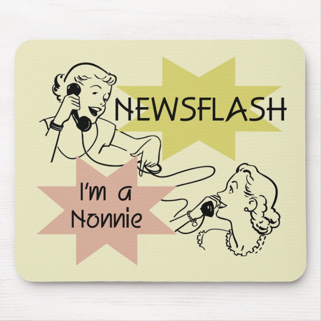 Kurznachricht bin ich ein Nonnie T-Shirts und Mousepad (Vorne)