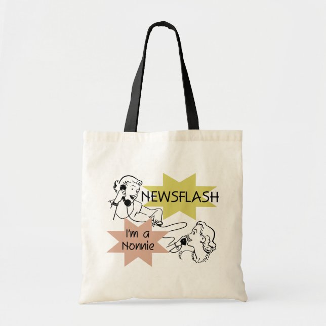 Kurznachricht bin ich ein Nonnie T-Shirts und Tragetasche (Vorne)