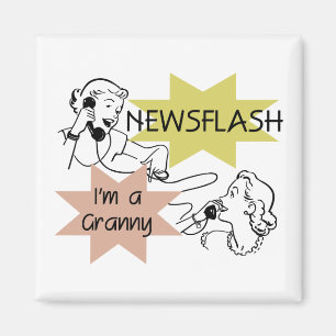 Kurznachricht bin ich eine Oma-T - Shirts und Magnet