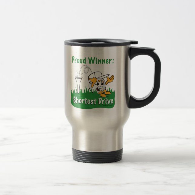 Kurzster Antriebs-Loch-Preis für Golf-Turnier Reisebecher (Rechts)