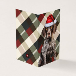 Kurzzeitiger Pointer GSP Dog Holiday Kariert Weihn