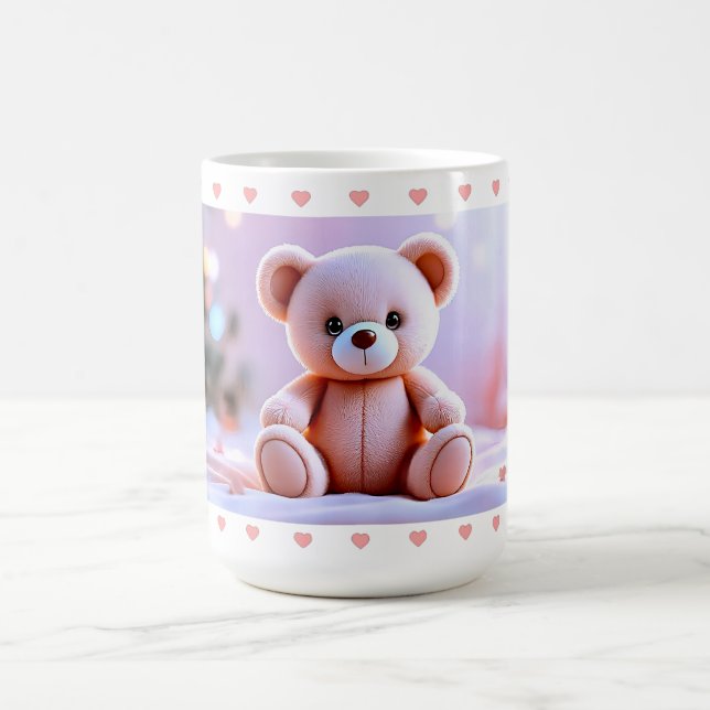 Kuschel-Bär-Herz Kaffeetasse (Mittel)