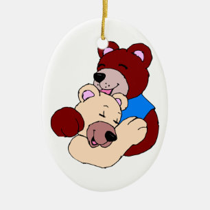 Kuschel Bären Keramik Ornament