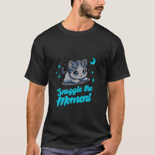 Kuschel den Moment Süße Baby Windel Kätzchen Kusch T-Shirt