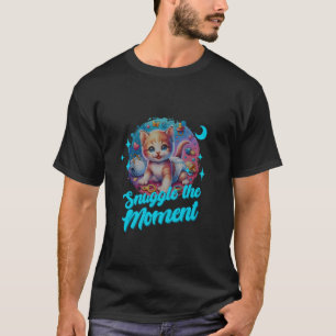 Kuschel den Moment Süße Baby Windel Kätzchen Kusch T-Shirt