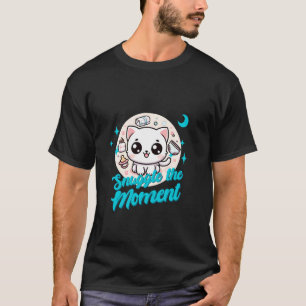 Kuschel den Moment Süße Baby Windel Kätzchen Kusch T-Shirt