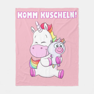 Kuschel Einhorn Decke