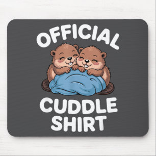 Kuschel-Shirt Süße Biber Kuscheln Mousepad