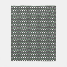 Kuschelige Fleece-Decke mit modernem geometrischen