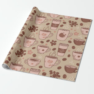 Kuscheliges Kaffeetassen-Muster (7) Geschenkpapier
