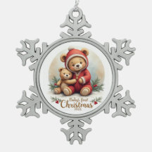 Kuscheln & Freude – Baby's erster Weihnachtsschmuc