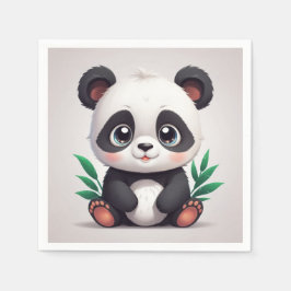 Kuschelpanda-Servietten Serviette