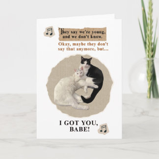 Kuschlige Katzen sagen Ich hab dich Baby Karte