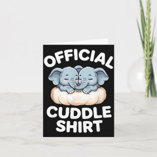 Kuschliges Shirt Süßes Baby Elefant Kuscheln Karte
