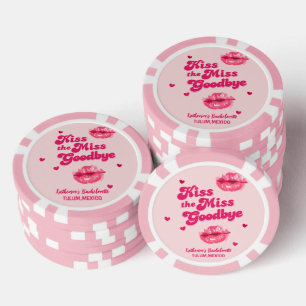 Küss auf der Jungfrau-Bachelorettenreise Pokerchips