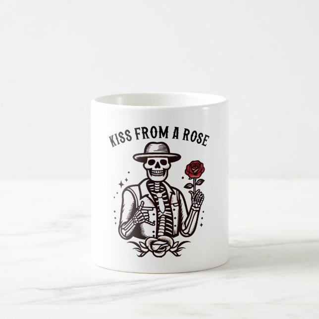 Kuss aus einer Rose Kaffeetasse (Mittel)