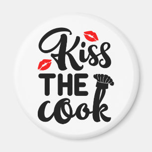 Küss den Koch, Bäcker, Chef, Kochen Backen Küche Magnet