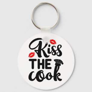 Küss den Koch, Kochen, Backen, Küchenmeister Bäcke Schlüsselanhänger