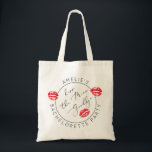 Küss den Miss-Goodbye-Junggeselinnen-Abschied Tragetasche<br><div class="desc">Küssen Sie die Miss Goodbye Junggeselinnen-Abschied Tote Bag Matching Artikel sind verfügbar.</div>