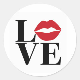 Kuss der Liebe: Aufkleber für Red Lips Edition