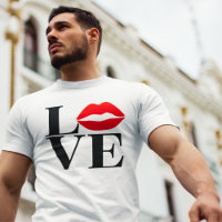Kuss der Liebe Rote Lippen Freund Freund Moderner