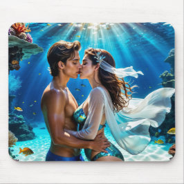 Kuss der Unterwasserliebhaber Mousepad