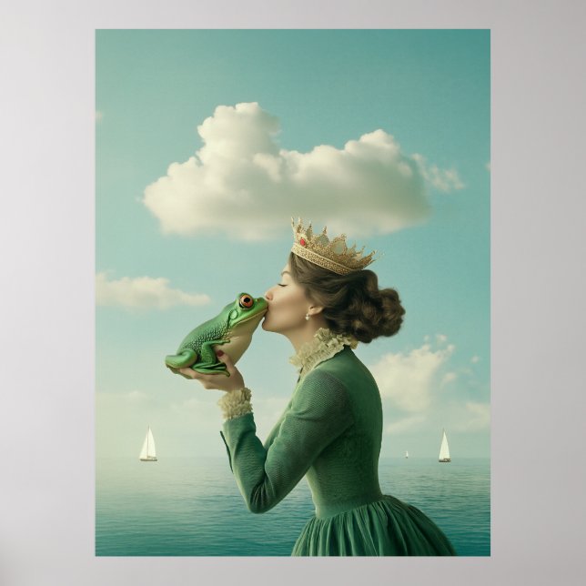 Kuss des Froschprinzen Poster (Vorne)