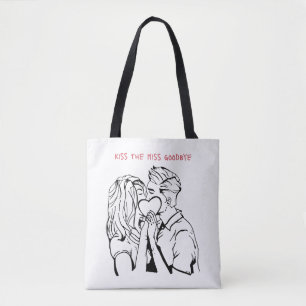 Küss die Miss auf Wiedersehen Junggesellinnen-Desi Tasche