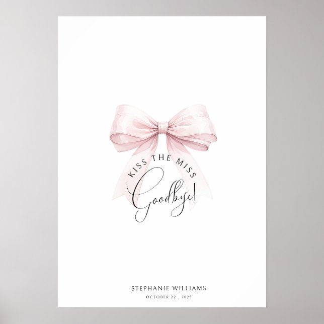 Küss die Miss Goodbye Keepake Poster (Vorne)