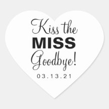 Kuss die Miss Heart Sticker