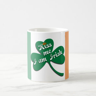 Kuss ich irisch sein kaffeetasse
