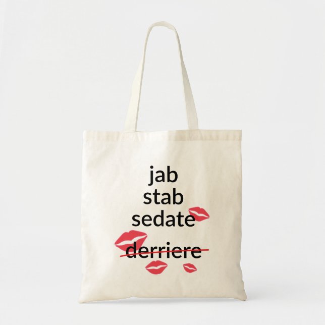 Kuss-Kuss-lustige Krankenschwester-Tasche Tragetasche (Vorne)
