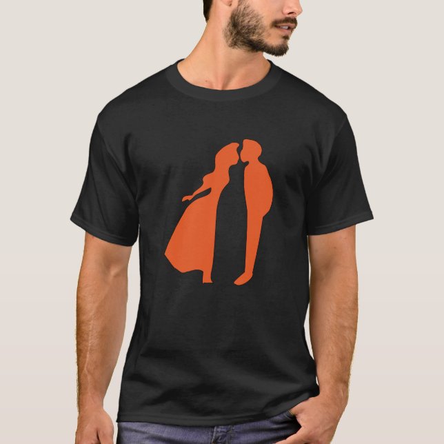 Kuss, Liebhaber, Embrace, Leidenschaft, Romantik T-Shirt (Vorderseite)
