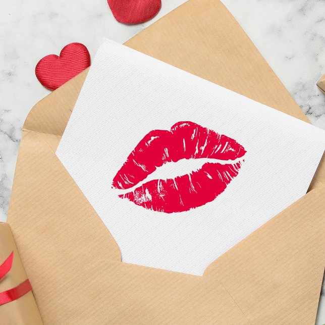 Kuss Lippe Permastempel (Kiss Lip Self-inking Stamp)