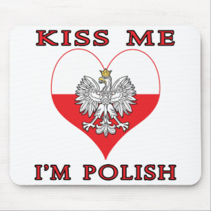 Küss Me Ich bin Polnisch Mousepad