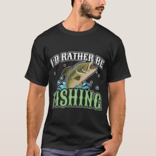 Küss mein Bass-Angler Humor Design T-Shirt