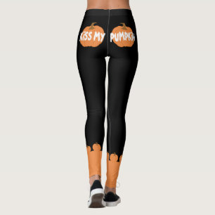 Küss mein Kürbis lustiges Halloween Leggings