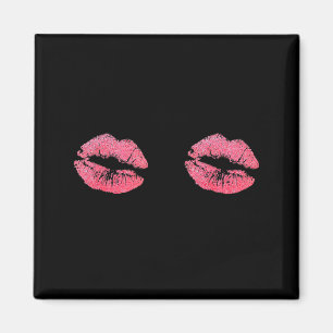 Küss meine Lippen S Valentinstag Grafik Magnet