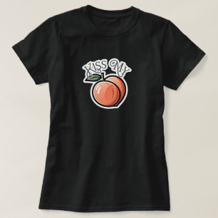 Küss meine Pfirsich Pfirsiche Lustige Frucht T-Shirt