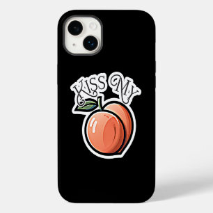 Küss meine Pfirsiche Lustige Frucht iPhone 14 Plus Hülle
