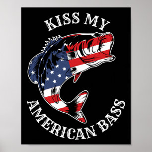 Küss meinen amerikanischen Hintern - Lustiger Ange Poster