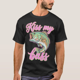 Küss meinen Bass Lustiges Angeln T-Shirt