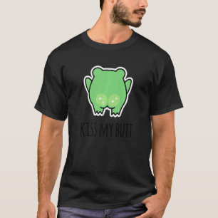 Küss meinen Hintern Grüner Frosch T-Shirt