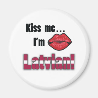 Küss mich, dass ich Lettisch bin Magnet